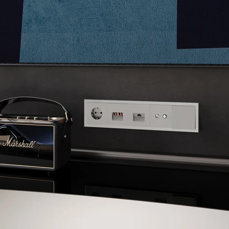 Рамка стеклянная VOLTUM S70 на 5 постов, (кашемир, стекло)