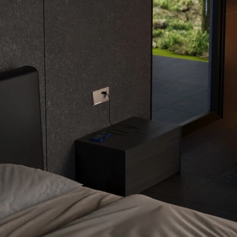 Клавиша для выключателя/переключателя одноклавишного с подсветкой, S70 Metal (платина)