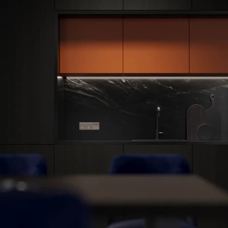 Клавиши для выключателя/переключателя двухклавишного, S70 Metal (платина)