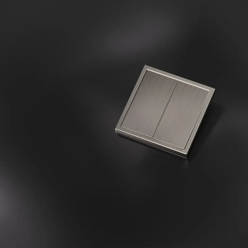 Клавиши для выключателя/переключателя двухклавишного, S70 Metal (никель)