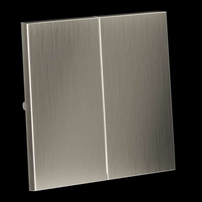 Клавиши для выключателя/переключателя двухклавишного, S70 Metal (никель)