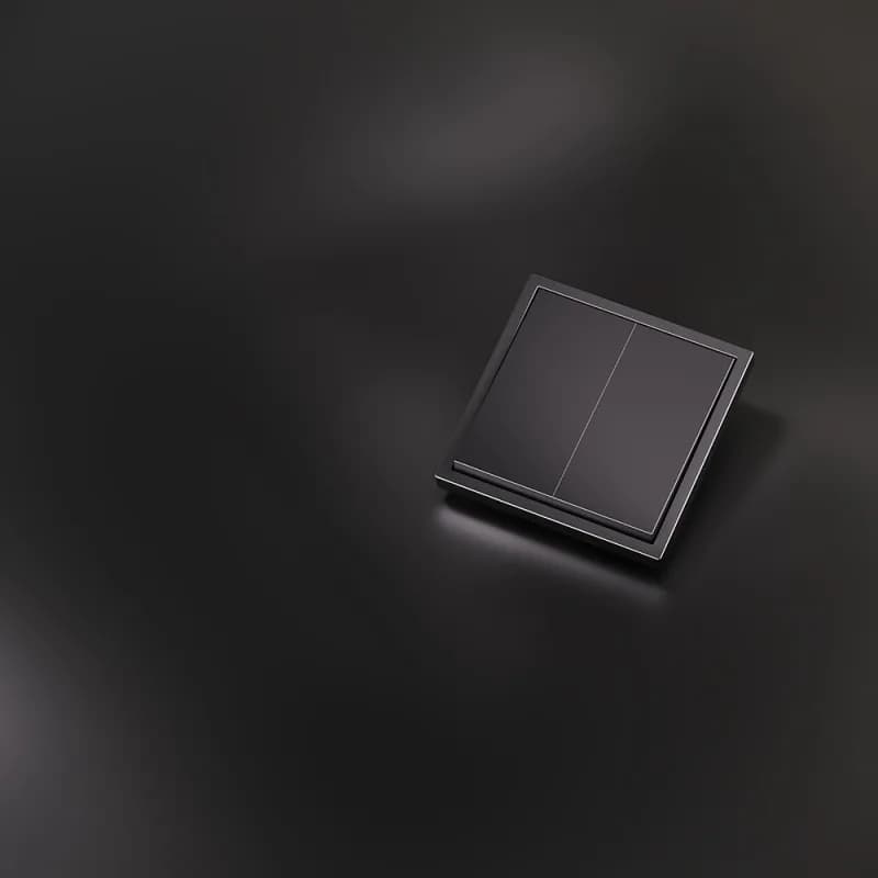 Клавиши для выключателя/переключателя двухклавишного, S70 Metal (антрацит)