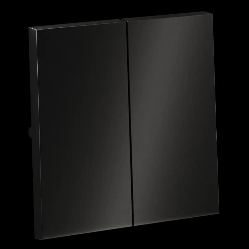 Клавиши для выключателя/переключателя двухклавишного, S70 Metal (антрацит)