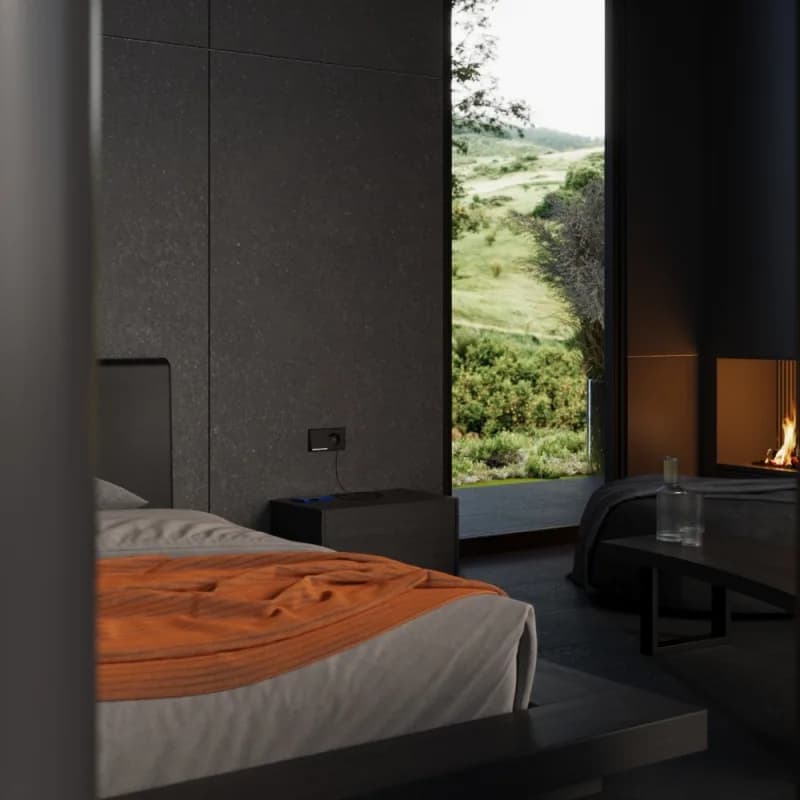 Накладка для розетки с заземлением и защитными шторками, с USB A+C, S70 Metal (антрацит)