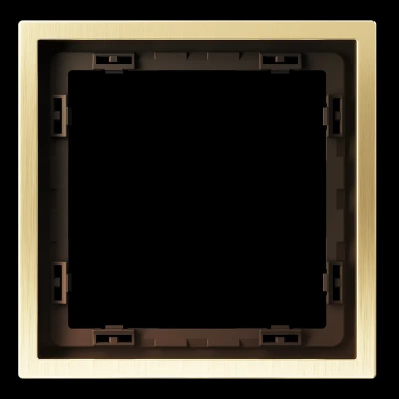 Рамка металлическая на 1 пост, S70 Metal (латунь)