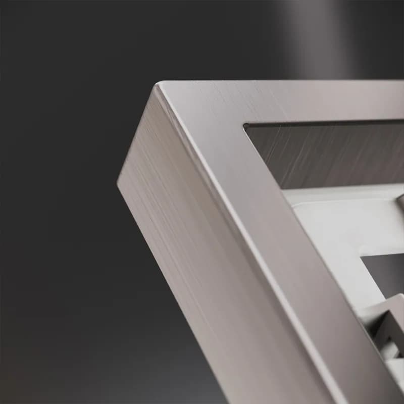 Рамка металлическая на 2 поста, S70 Metal (никель)