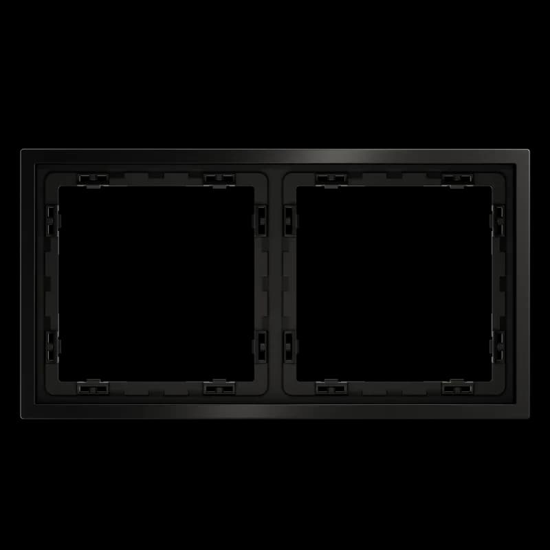 Рамка металлическая на 2 поста, S70 Metal (антрацит)