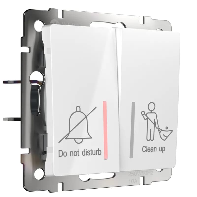 выключатель двухклавишный для отелей