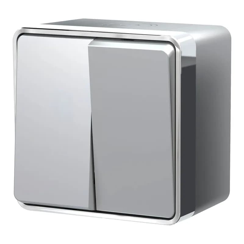 выключатель двухклавишный влагозащищенный