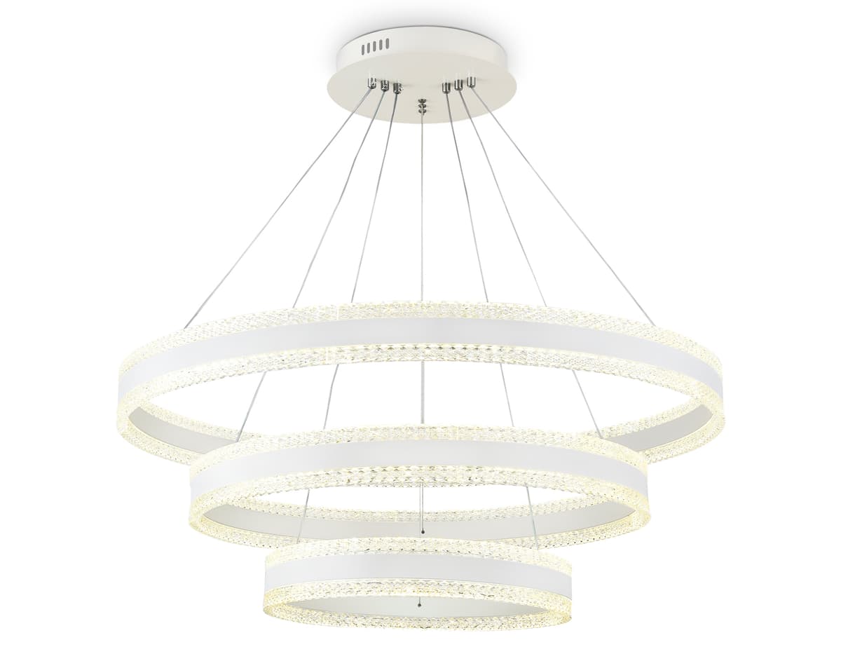 FA6181/3 WH белый 245W 3000K+6400K/3000K/6400K/4200K+4200K D800*940 (ПДУ РАДИО 2.4G)