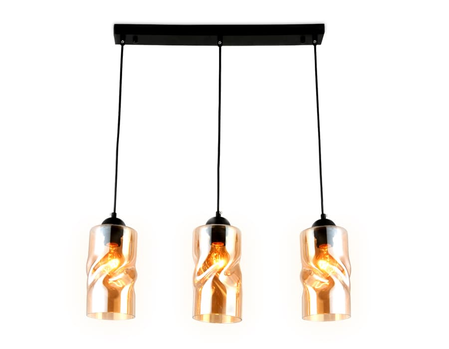 TR3556/3 BK/TI черный/янтарь E27 max 40W 570*110*1200