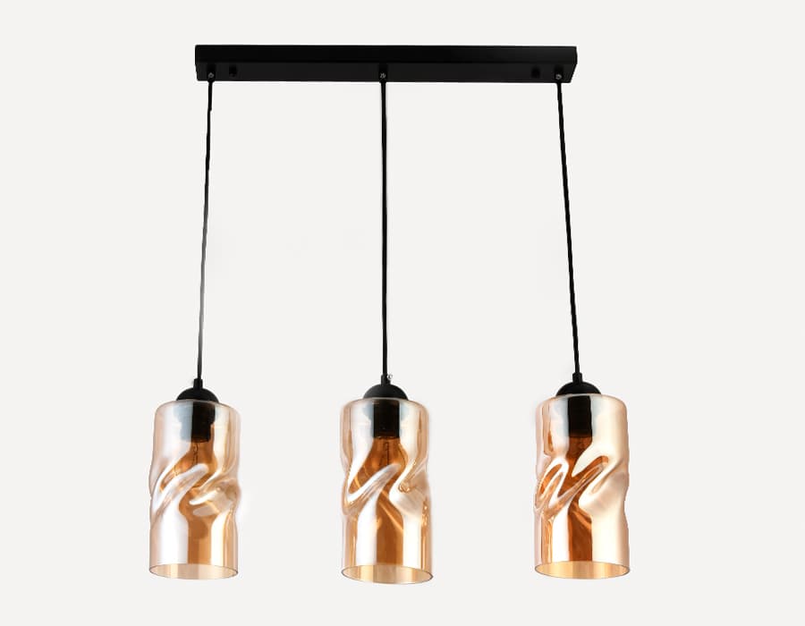 TR3556/3 BK/TI черный/янтарь E27 max 40W 570*110*1200