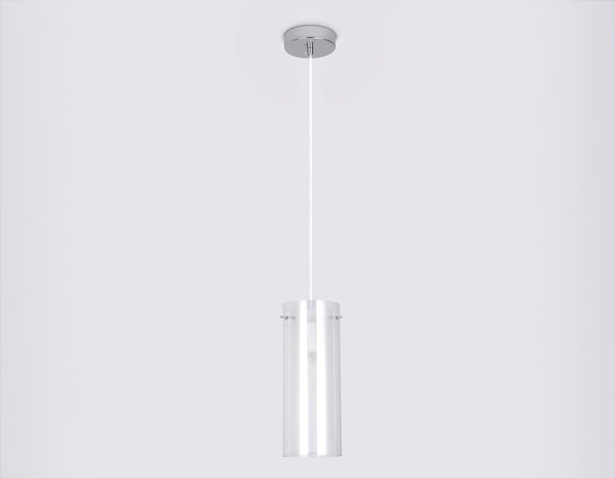 TR3672 CH/CL/FR хром/прозрачный/белый матовый E14 max 40W D110*1000