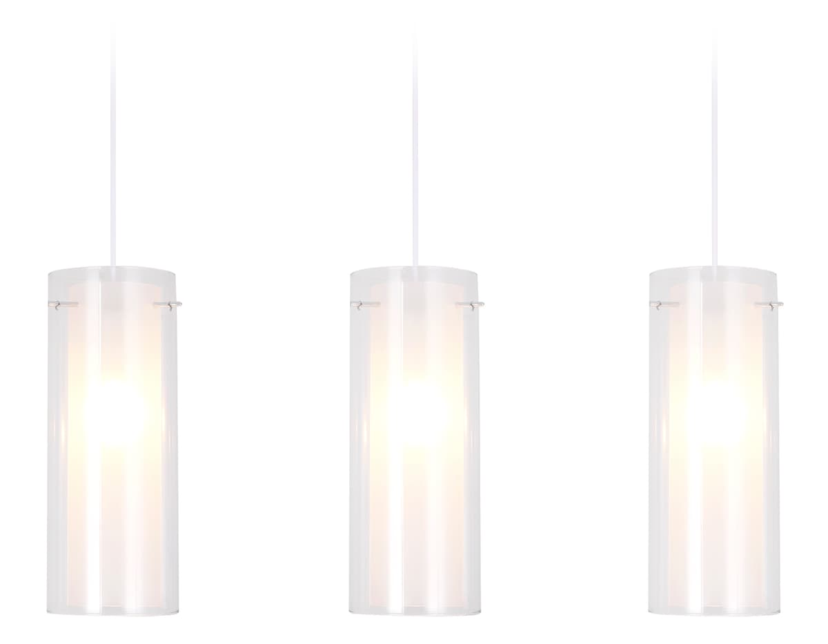 TR3675/3 CH/CL/FR хром/прозрачный/белый матовый E14/3 max 40W 640*110*900