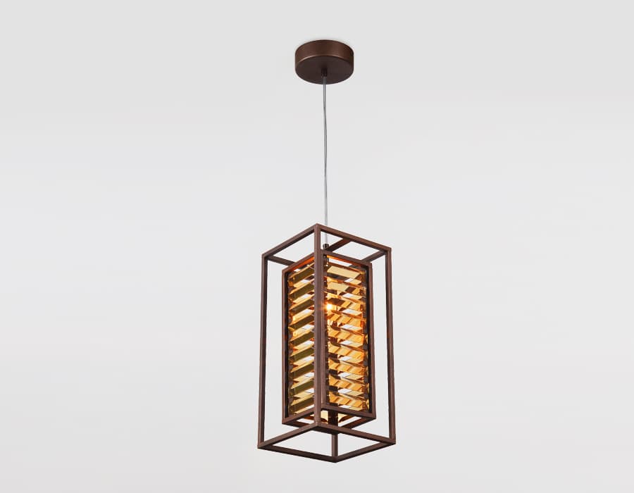 TR5043 CF/TI кофе/янтарь E14/1 max 40W 180*180*760