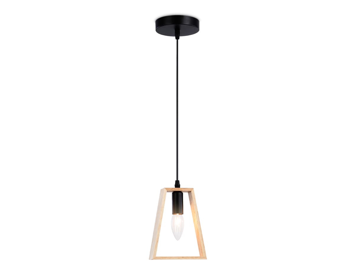 TR80497 BK/LW черный/светлое дерево E14 max 60W D150*1000