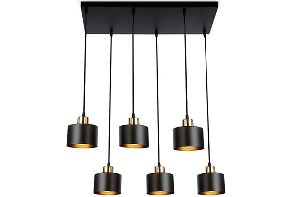 TR8126/6 BK/BS черный/латунь E27*6 max 40W 635*320*920