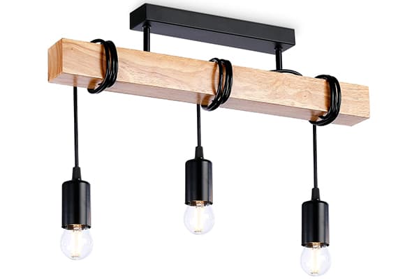 TR8182/3 BK/LW черный/светлое дерево E27*3 max 40W 500*50*420