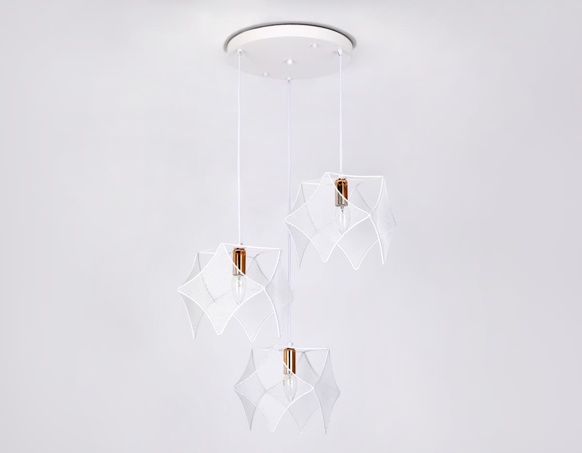 TR8426/3 WH/GD белый/золото E14/3 max 40W D510*1000