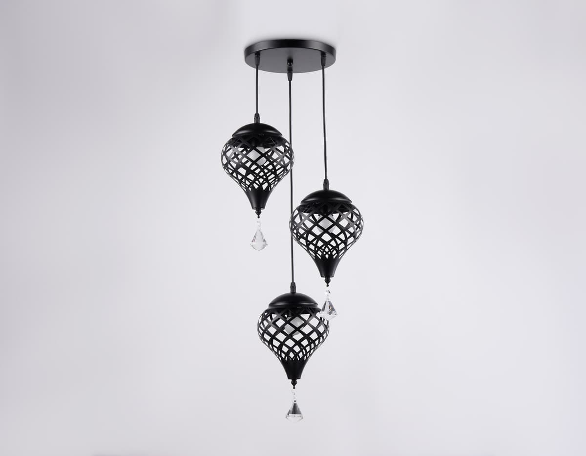 TR8444/3 BK черный E27/3 max 40W D350*800