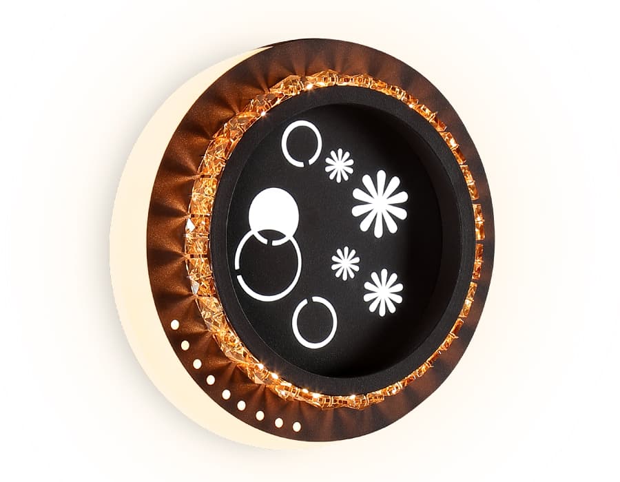 FA273 CF/TI кофе/янтарь LED 3000K+6400K 24W 200*180*50