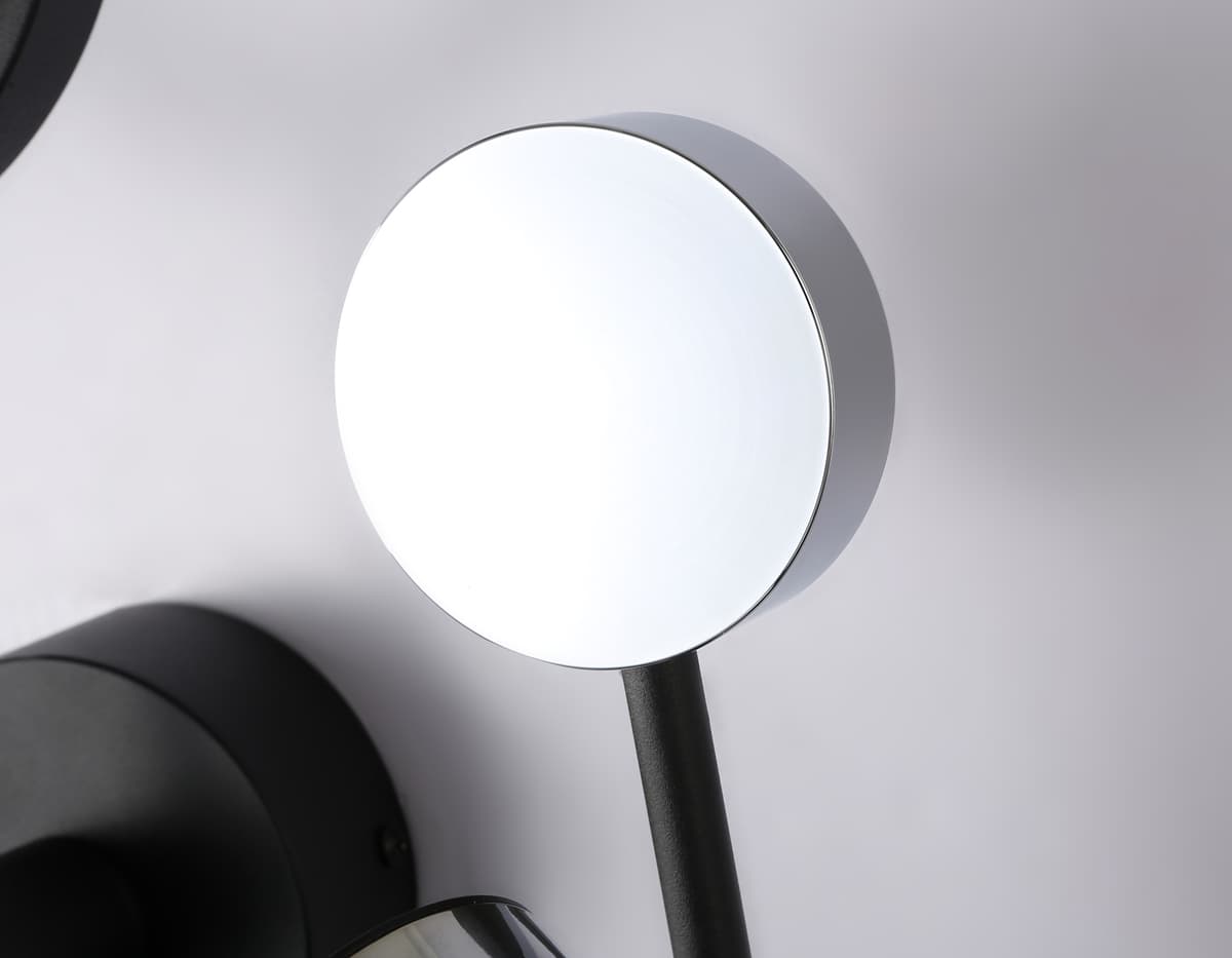 FL51601/3 BK/CH черный/хром 11W 4200K+GU10 424*275*100