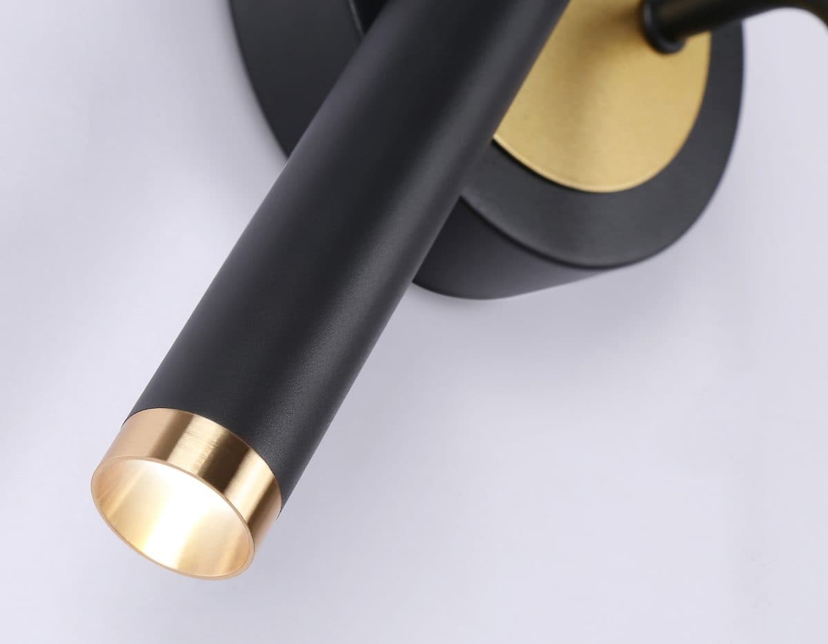 FL51652/1+1 BK/GD черный/золото 10W 4200K 500*227*90