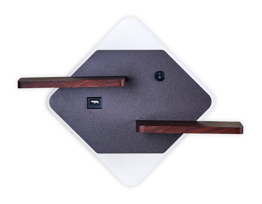 FW101 CF/WD кофе/дерево LED 3000K/4200K/6400K 12W 340*250*105