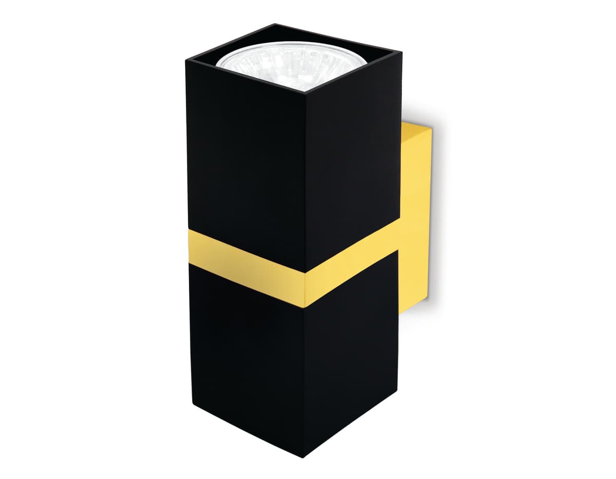 FW246/2 BK/GD черный/золото GU10*2 max 12W 155*61*80