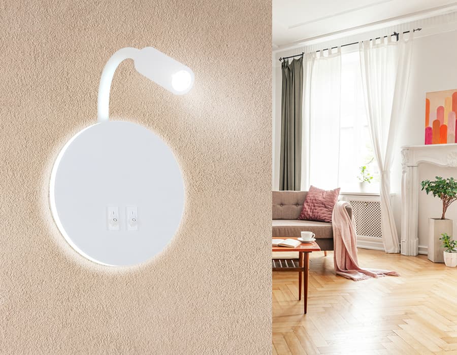 FW295 SWH белый песок LED 6400К+4200K 6W+3W D150*163