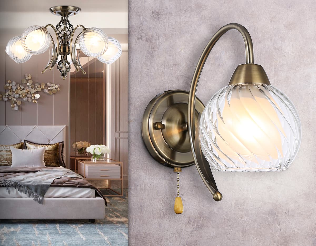 TR3076 SB бронза E27 max 40W 224*130*250