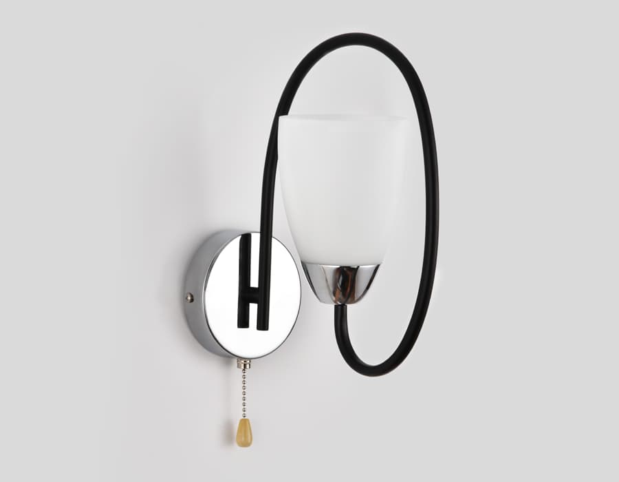 TR3134 BK/CH черный/хром E27 max 40W 320*100*230