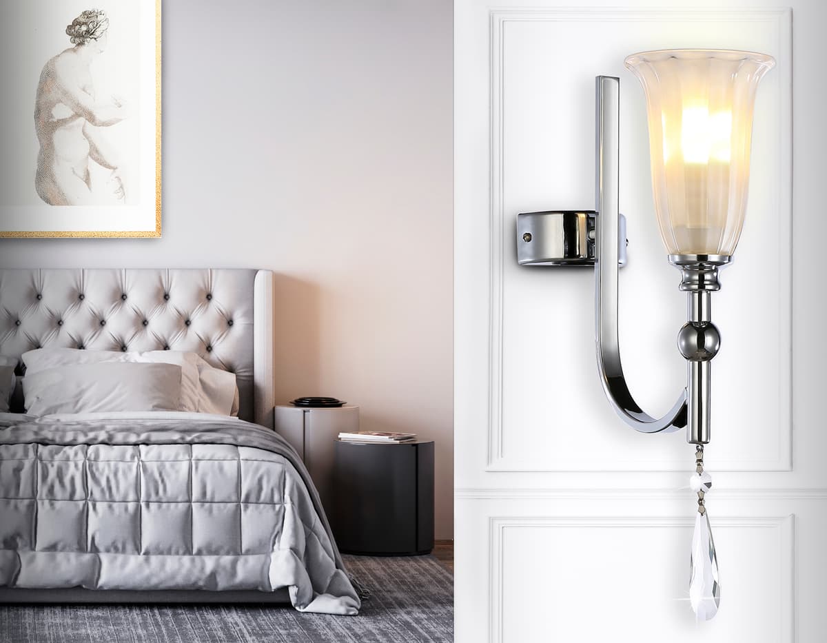 TR3253 CH/FR хром/белый матовый E14 max 40W 375*100*225