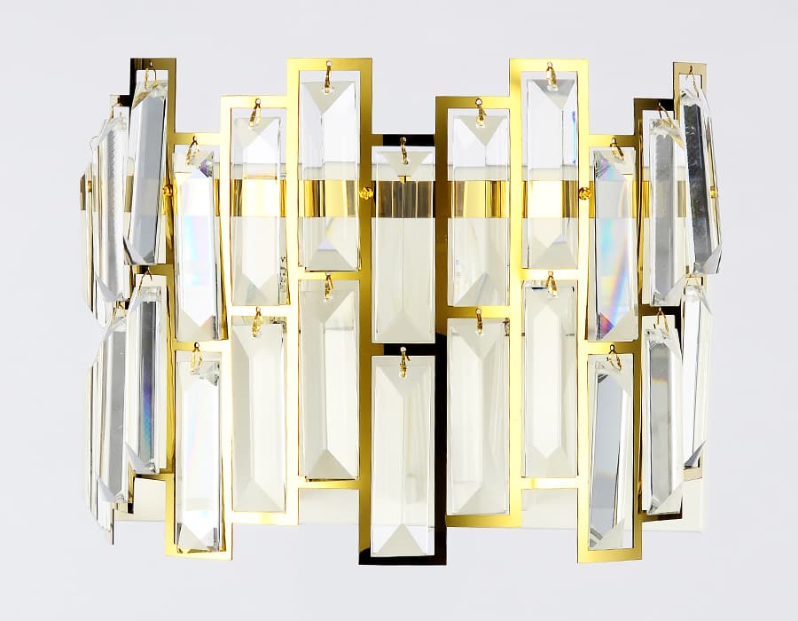 TR5055 GD/WH/CL золото/белый/прозрачный E14/2 max 40W 250*200*140