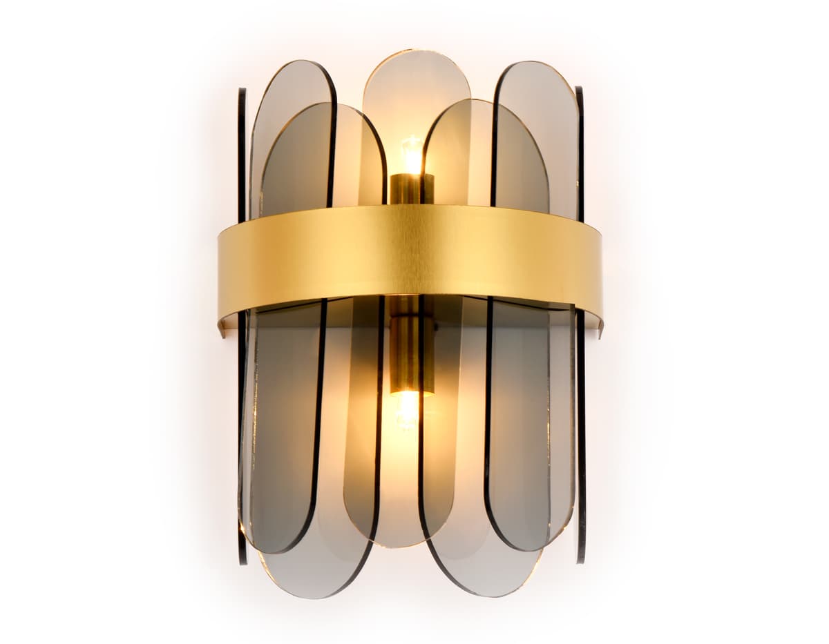 TR5348/2 GD/SM золото/дымчатый G9/2 max 40W 270*200*140