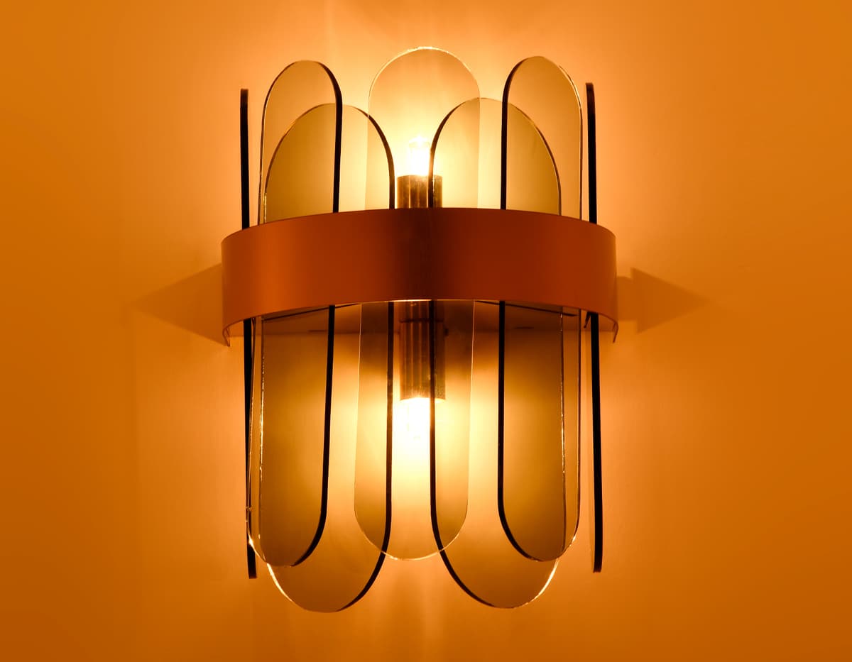 TR5348/2 GD/SM золото/дымчатый G9/2 max 40W 270*200*140