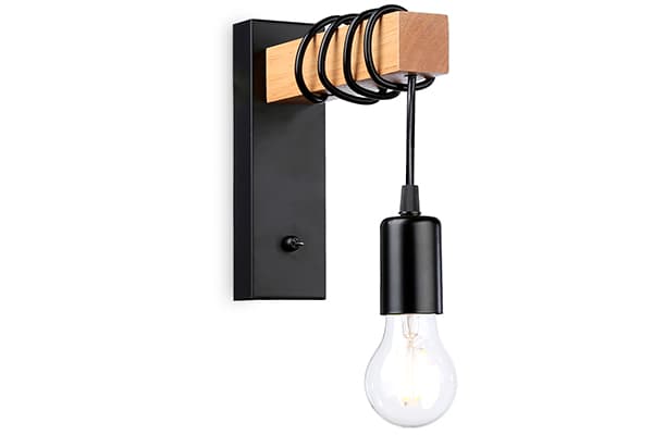 TR8181 BK/LW черный/светлое дерево E27 max 40W 395*60*210