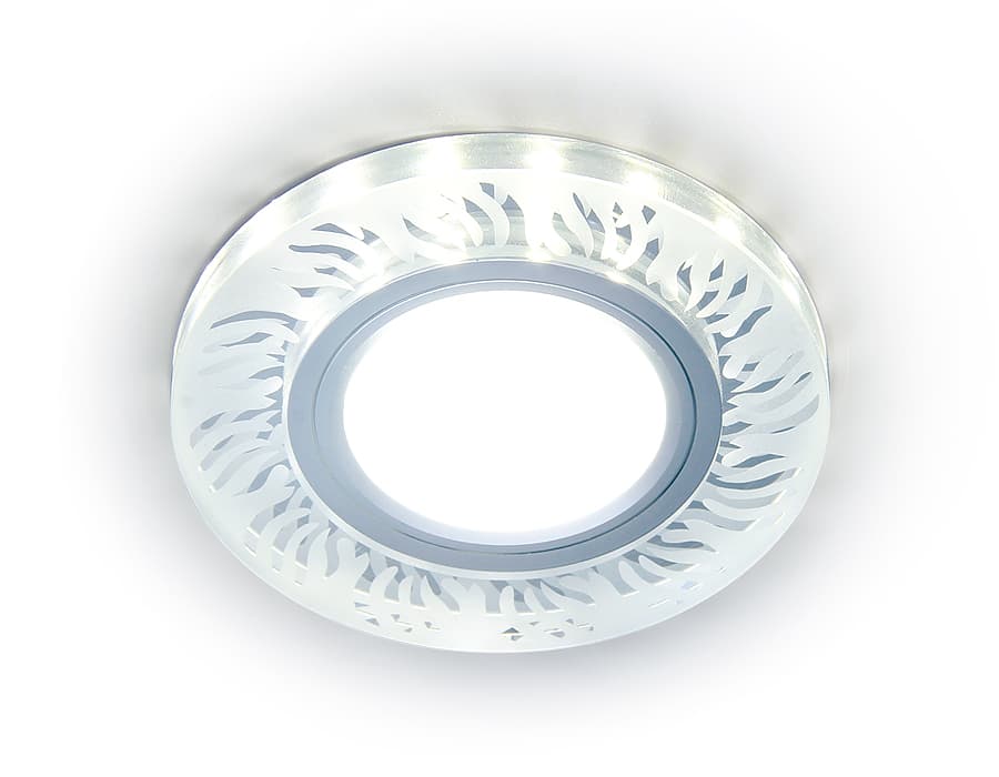 S217 CL/FR прозрачный/матовый GU5.3+3W(LED WHITE) D90*25