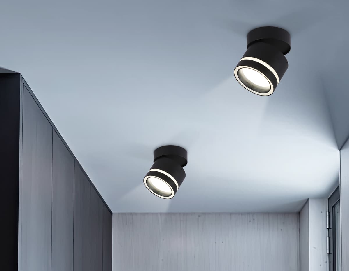 TA1445 BK/FR черный/белый матовый GX53 max 12W D85*90