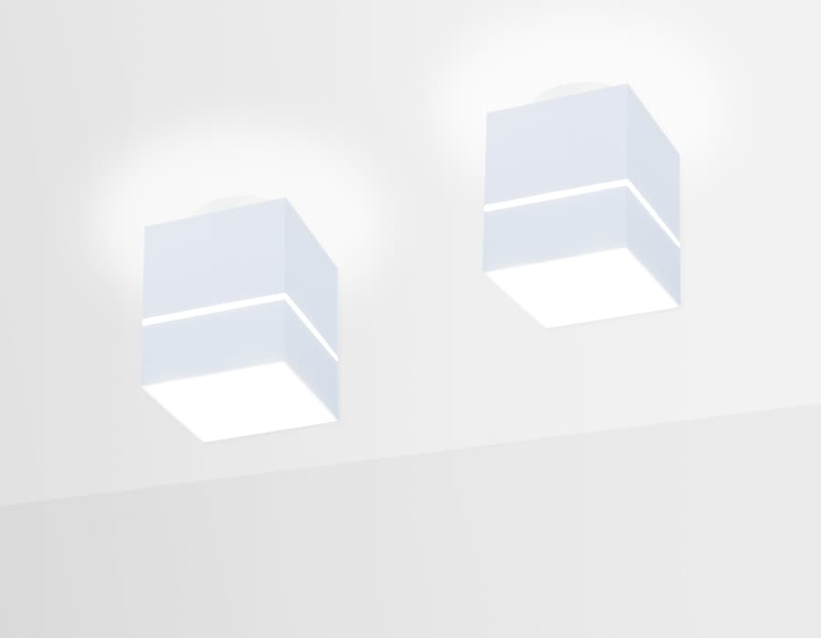 TN257 WH/S белый/песок LED 4200K 7W 80*80*100