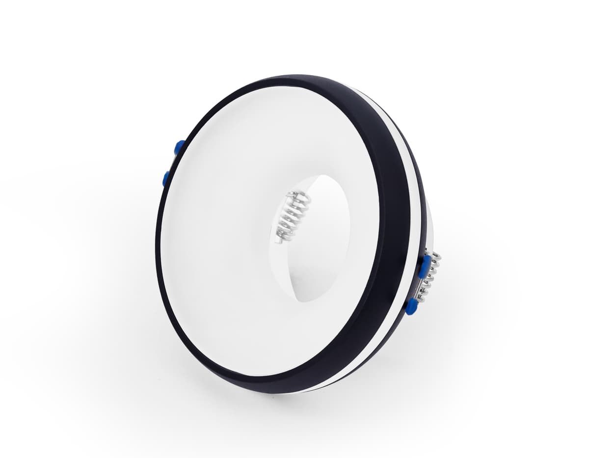 TN3322 SBK/FR черный песок/белый матовый GU5.3 D95*40