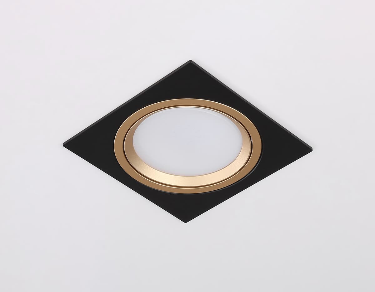 TN51918 BK/GD черный/золото GX53 max 12W 115*115*23