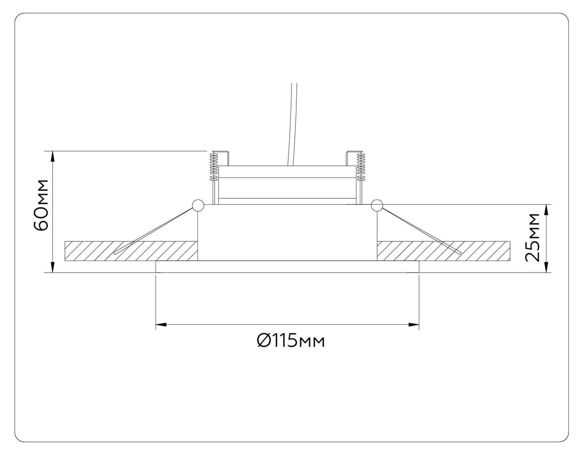 TN52336 SBK/GBK черный песок/черный глянец GX53 max 12W D115*25
