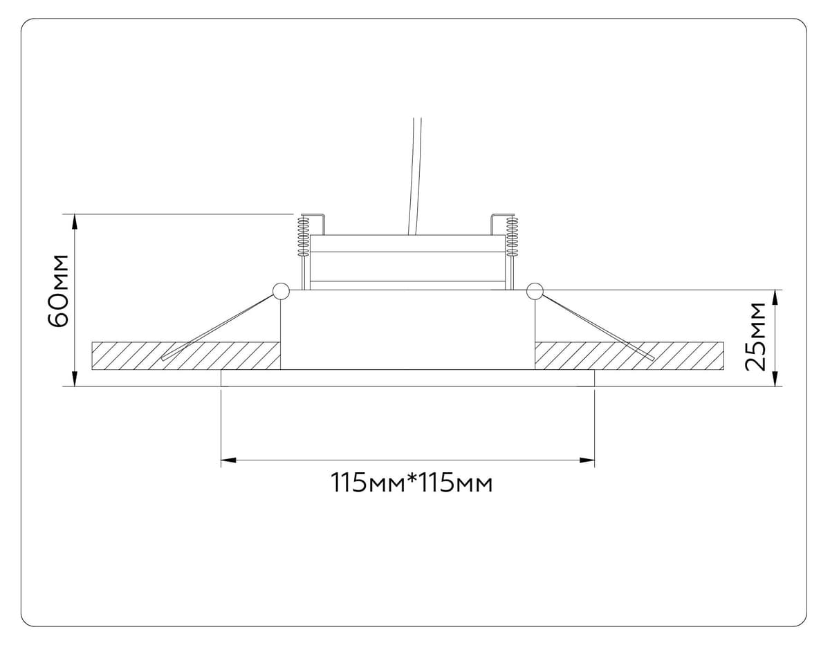 TN52337 SWH белый песок GX53 max 12W 115*115*25