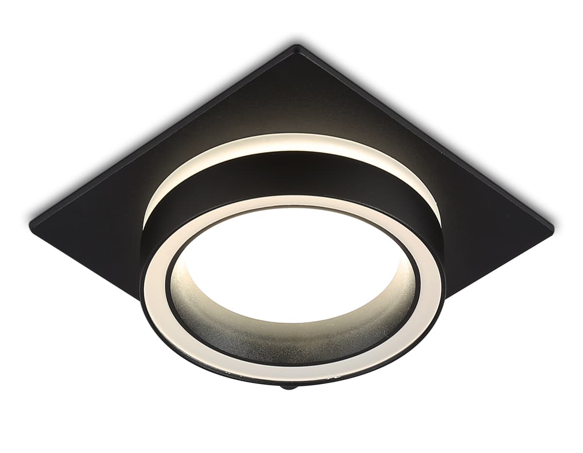 TN52422 BK/FR черный/белый матовый GX53 max 12W 105*105*45