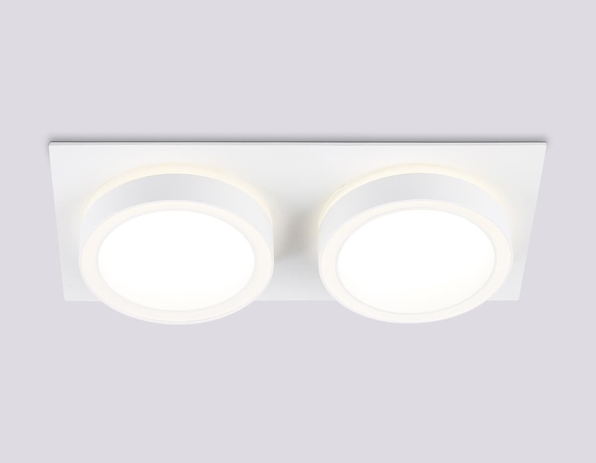 TN52423/2 WH/FR белый/белый матовый GX53 max 12W 210*105*45