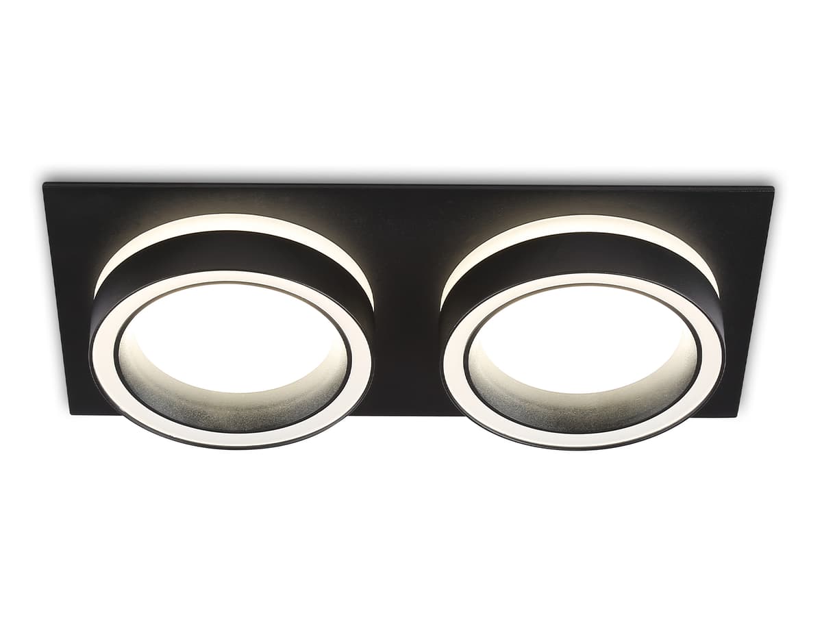 TN52424/2 BK/FR черный/белый матовый GX53 max 12W 210*105*45