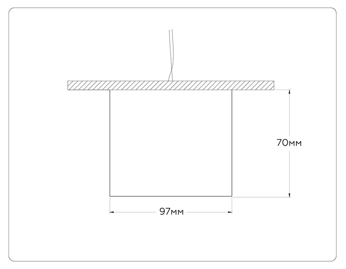 TN52885 SBK черный песок GX53 max 12W D97*70