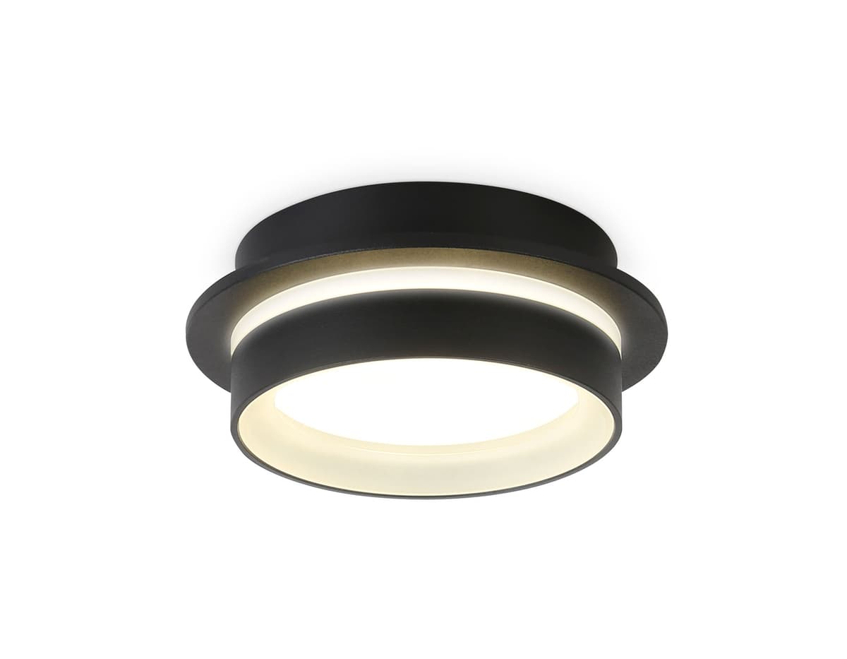 TN5385 SBK/FR черный песок/белый матовый GX53 IP44 D105*40