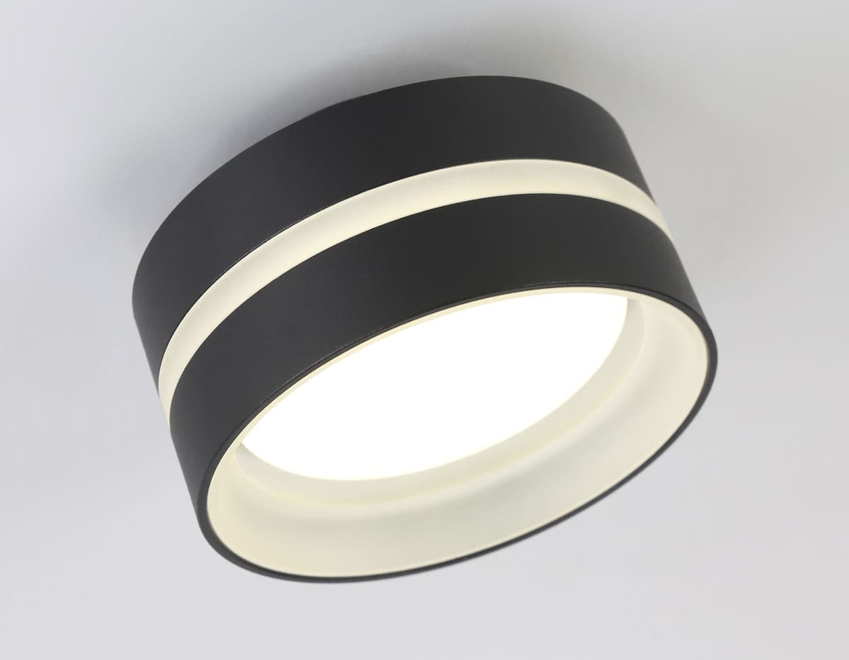 TN5421 SBK/FR черный песок/белый матовый GX53 IP20 D95*60